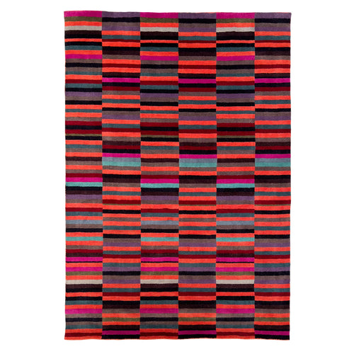 wool rug, geometric pattern, colourful rug