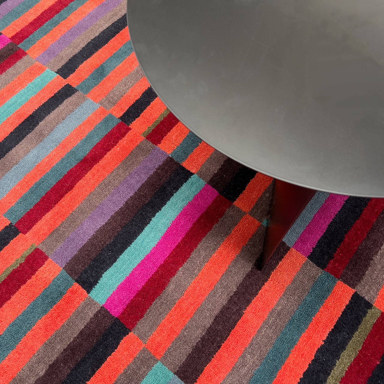 wool rug, geometric pattern, colourful rug, red rug