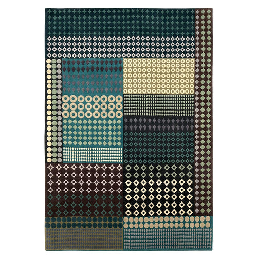 luxury rug, geometric rug, modern rug, hand knotted, designer rug, blue rug, Turquoise rug, soft rug, diamond shaped rug