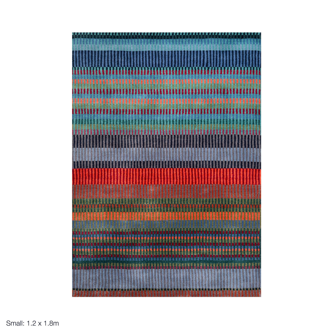 luxury rug, geometric rug, modern rug, wool rug, blue rug, designer rugs, colourful rug