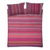 geometric bed linen, colourful bed linen, designer bed linen, luxury bed linen, quality bedlinen, red bedlinen, cotton bedlinen, pink bedlinen