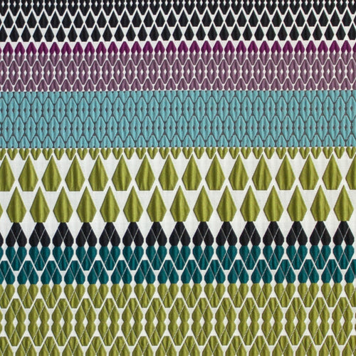 Interior accessories, interior decoration, British weaving, Margo Selby fabric, patterned fabric, colourful fabric, designer fabric, green fabric