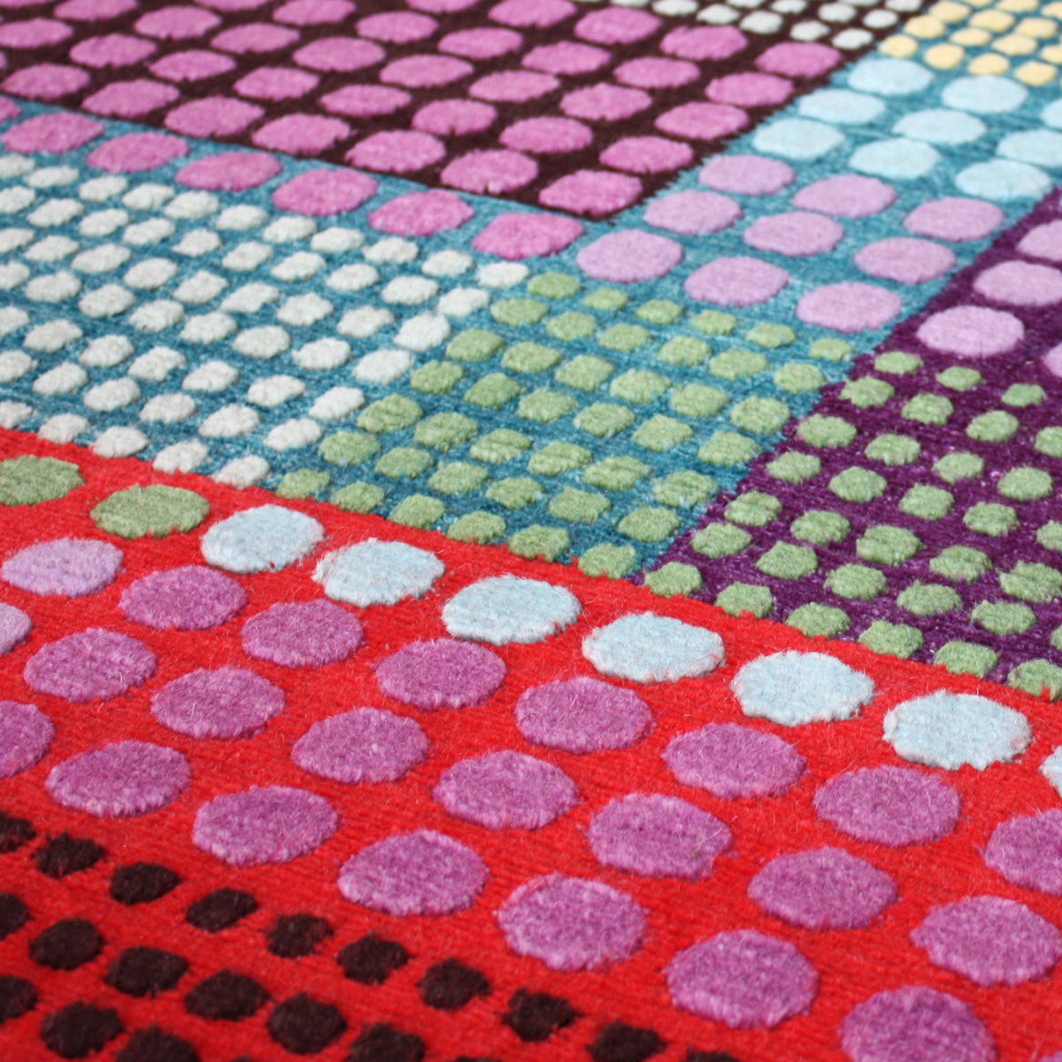 luxury rug, geometric rug, modern rug, wool rug, designer rugs, colourful rug, pink rug