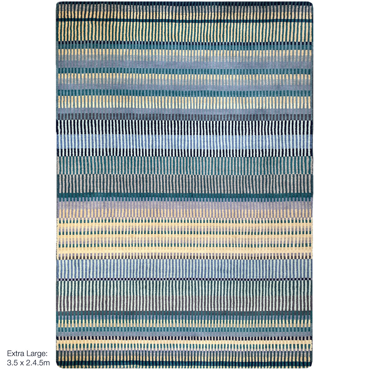 luxury rug, geometric rug, modern rug, wool rug, blue rug, designer rugs