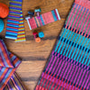 luxury rug, geometric rug, modern rug, wool rug, red rug, designer rugs, colourful rug, tufted rug, stripy rug 