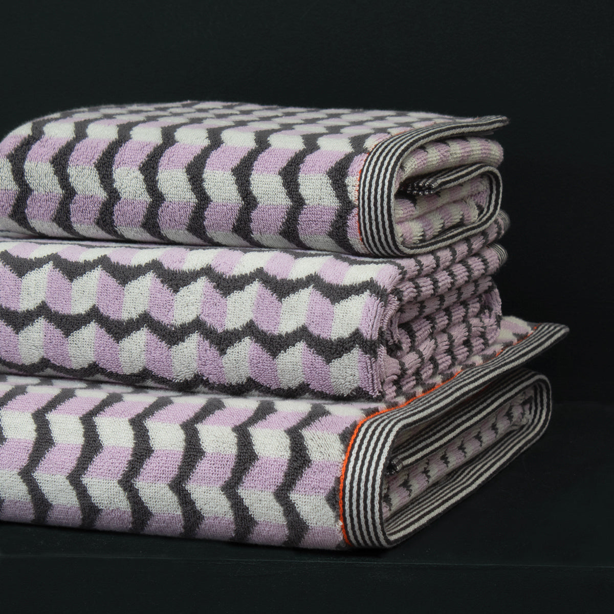 towel, Cotton towel, Geometric towel, colourful towel, Luxury towel, Designer towel, pink towel, 100% cotton towel