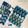 luxury rug, geometric rug, modern rug, wool rug, blue rug, green rug, designer rugs, blue ombre rug, diamond shaped rug, 