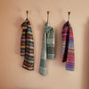 silk scarf, luxury scarf, designer scarf, mens scarf, womens scarf, blue scarf, red scarf, colourful scarf, geometric scarf