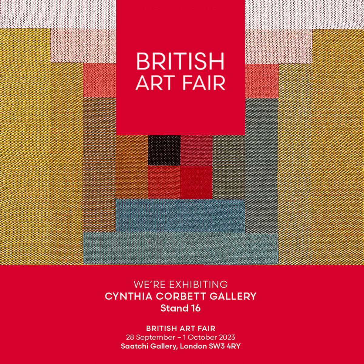 Margo Selby with Cynthia Corbett Gallery at British Art Fair Margo Selby with Cynthia Corbett Gallery at British Art Fair