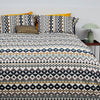 geometric bed linen, colourful bed linen, designer bed linen, luxury bed linen, quality bedlinen, blue bedlinen, cotton bedlinen