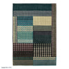 luxury rug, geometric rug, modern rug, hand knotted, designer rug, blue rug, Turquoise rug, soft rug, diamond shaped rug