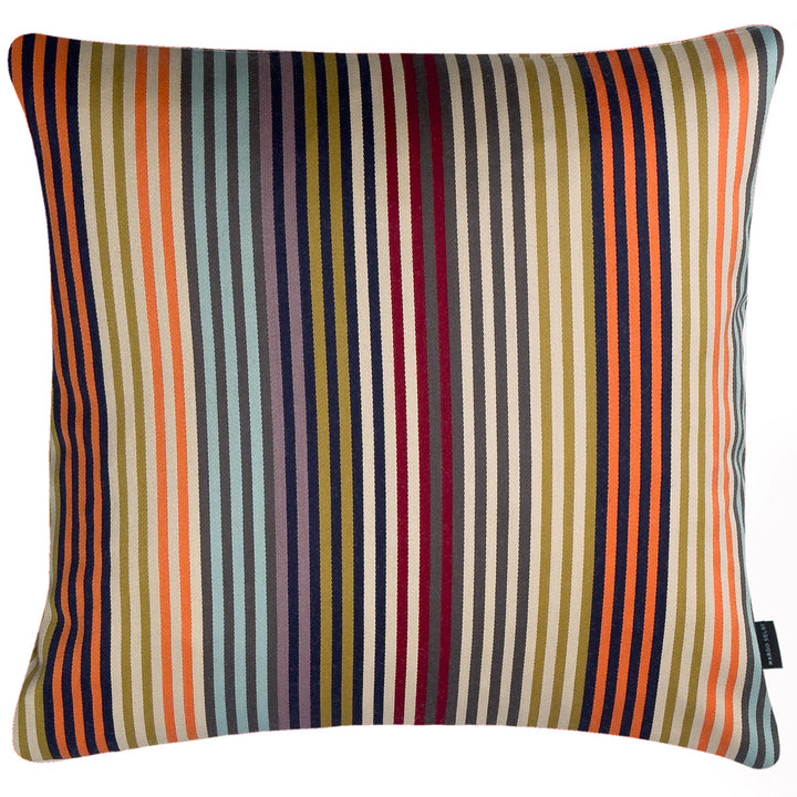 Supreme Stripe Clementine Cushion | Square