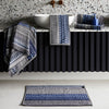 towel, Cotton towel, Geometric towel, colourful towel, Luxury towel, Designer towel, blue towel, 100% cotton towel