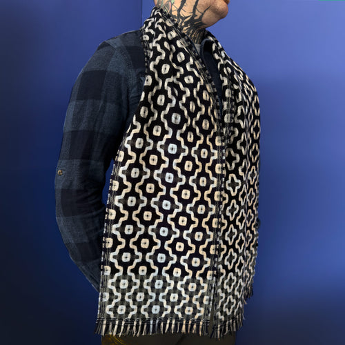 Brook | Deflected Double Weave Wool Scarf