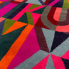 Geometric pattern, colourful rugs, designer rugs, luxury rugs, wool rugs, geometric rug, modern rug, font rug, multicoloured rug, bold rug 
