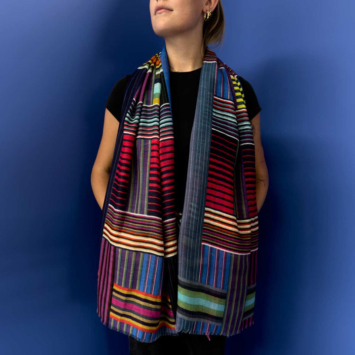 Shuttle | Lightweight Fine Wool Art Scarf