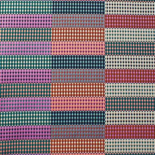 Interior accessories, interior decoration, British weaving, Margo Selby fabric, patterned fabric, colourful fabric, designer fabric, neutral fabric, pink fabric