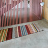 luxury rug, geometric rug, modern rug, wool rug, pink rug, designer rugs, light pink rug, stripy rug, long stripy rug 