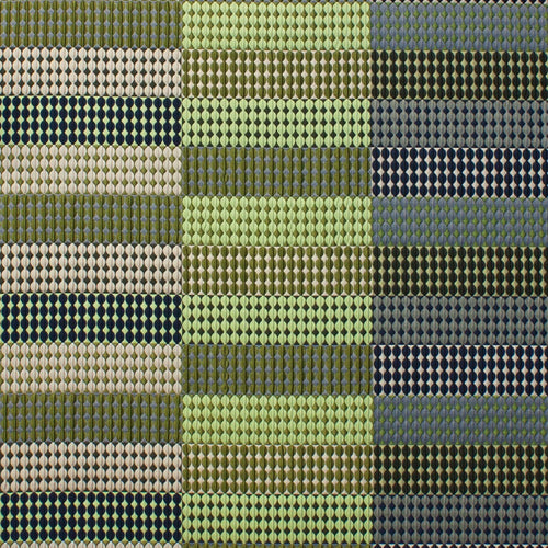 Interior accessories, interior decoration, British weaving, Margo Selby fabric, patterned fabric, colourful fabric, designer fabric, green fabric