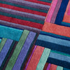 luxury rug, geometric rug, modern rug, wool rug, designer rugs, colourful rug, multicoloured rug, striped rug 