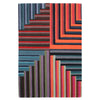 luxury rug, geometric rug, modern rug, wool rug, designer rugs, colourful rug, striped rug, multicoloured rug 