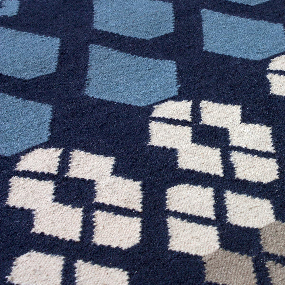 Geometric pattern, colourful rugs, designer rugs, luxury rugs, wool rugs, geometric rug, modern rug, blue rug
