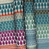 Interior accessories, interior decoration, British weaving, Margo Selby fabric, patterned fabric, colourful fabric, designer fabric, green fabric