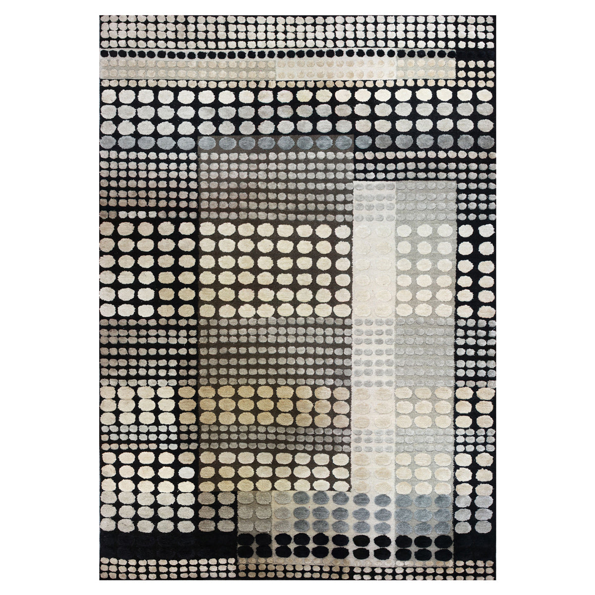 luxury rug, geometric rug, modern rug, wool rug, designer rugs, neutral rug