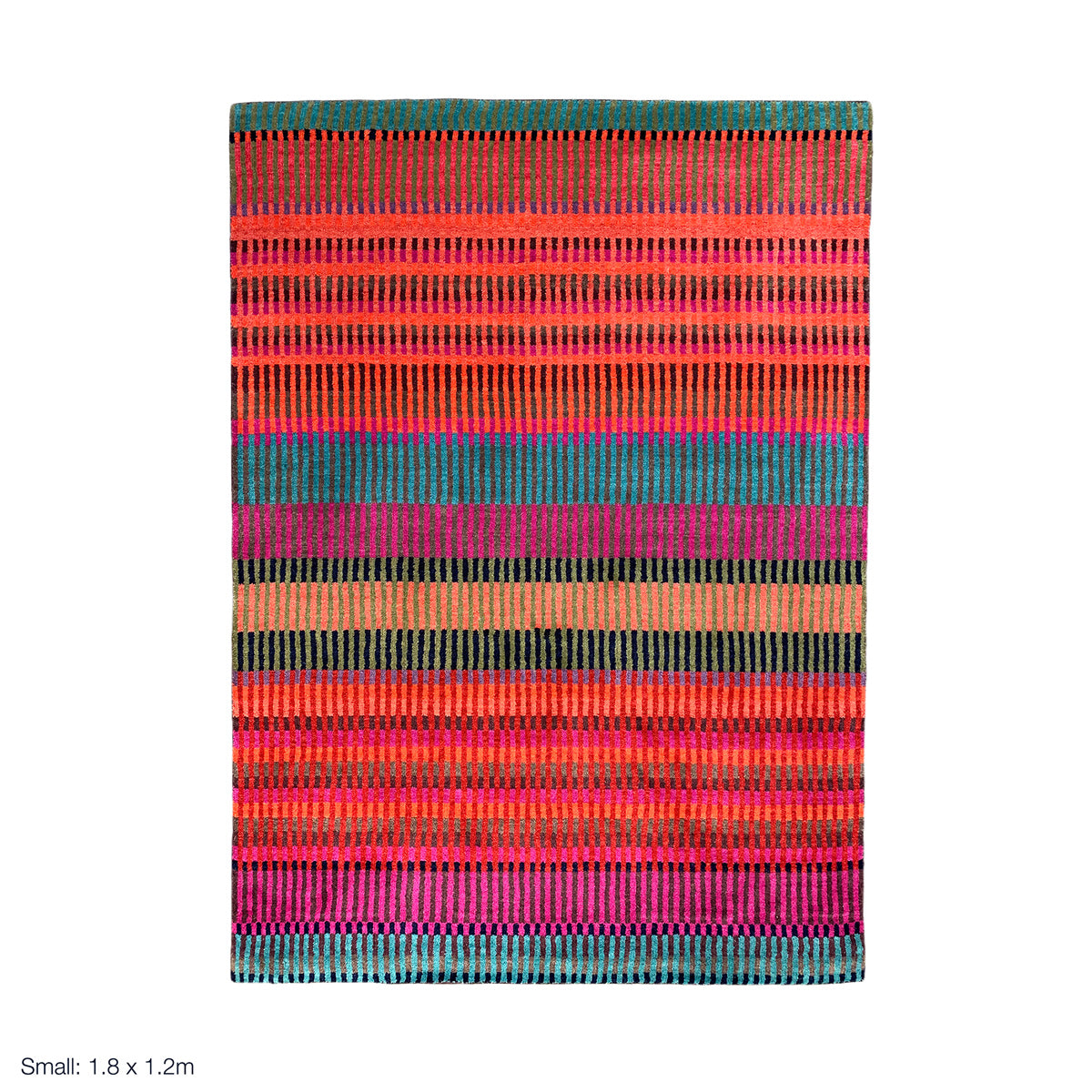 luxury rug, geometric rug, modern rug, wool rug, red rug, designer rugs, colourful rug