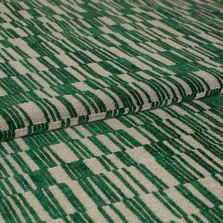 Lora Emerald | Jacquard Cut Velvet