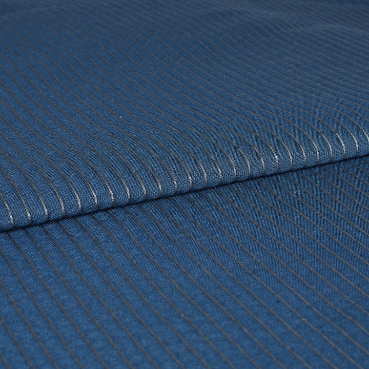Petra Navy | Textured Double Cloth