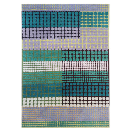 luxury rug, geometric rug, modern rug, wool rug, designer rugs, colourful rug, blue rug, green rug