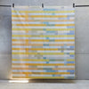 Interior accessories, interior decoration, British weaving, Margo Selby fabric, patterned fabric, colourful fabric, designer fabric, yellow fabric