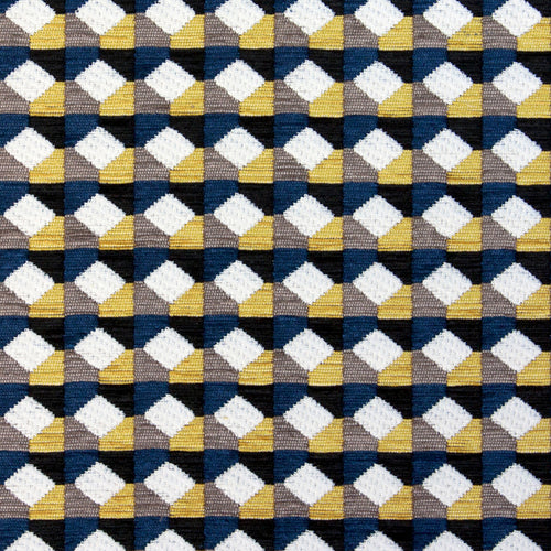 Interior accessories, interior decoration, British weaving, Margo Selby fabric, patterned fabric, colourful fabric, designer fabric, yellow fabric