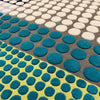 luxury rug, geometric rug, modern rug, wool rug, designer rugs, colourful rug, blue rug, green rug