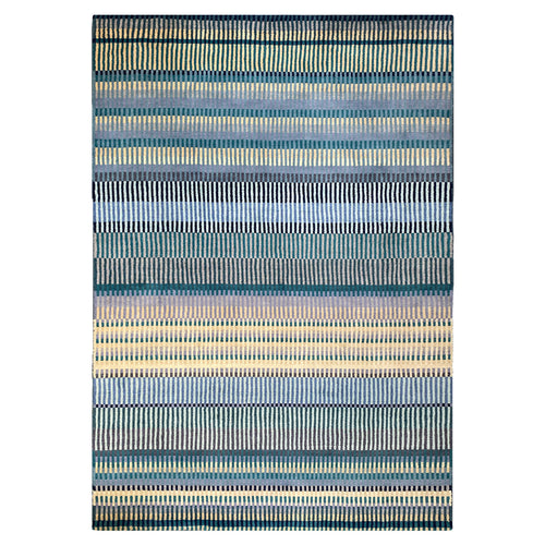 luxury rug, geometric rug, modern rug, wool rug, blue rug, neutral rug, designer rugs, blue and white ombre rug, blue and white striped rug, tufted rug 