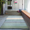 luxury rug, geometric rug, modern rug, wool rug, blue rug, designer rugs, blue and white ombre rug, blue and white striped rug, tufted rug 