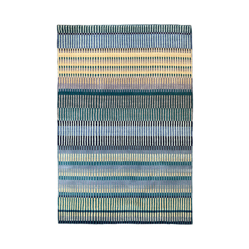 luxury rug, geometric rug, modern rug, wool rug, blue rug, designer rugs, light blue rug, blue and white ombre rug, blue and white striped rug, tufted rug 